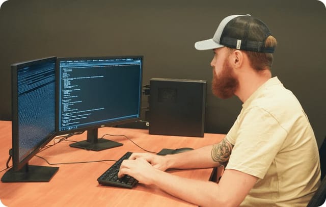 Hawx developer at work