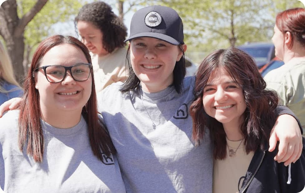 Hawx team members smiling
