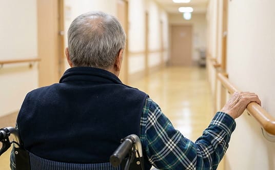 Large apartment building with multiple balconies